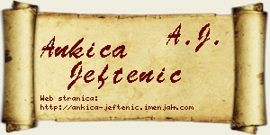Ankica Jeftenić vizit kartica